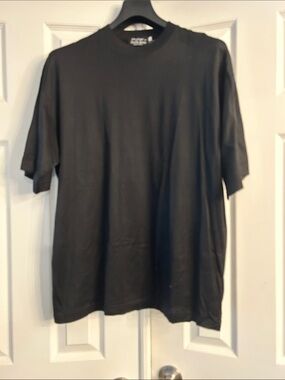 Men's Black Short Sleeve Crew Neck Tee - Soft Everyday Shirt